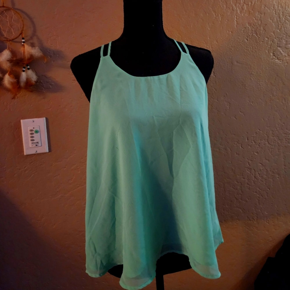 Green blouse